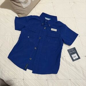 Magellan Toddler Outdoors Blue Short Sleeve Shirt